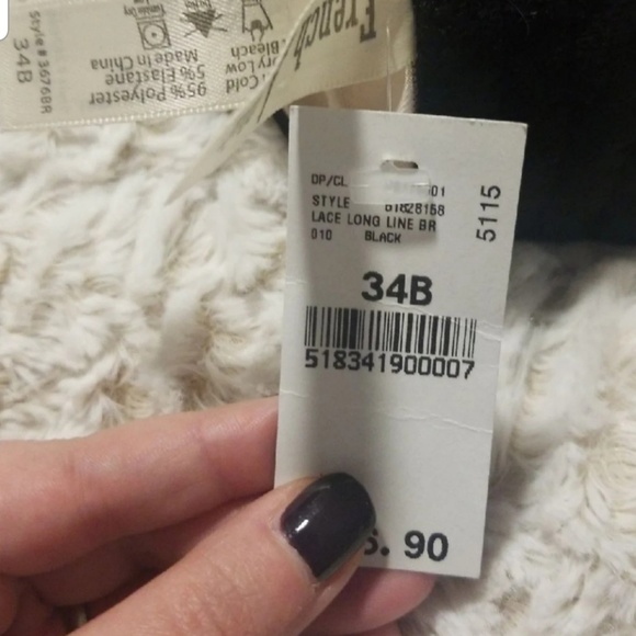 NWT Black/nude lace bralette - Picture 3 of 3